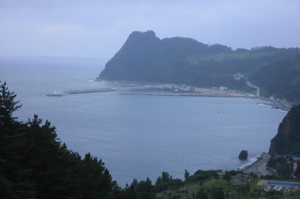 地球の島めぐり_韓国_鬱陵島_ホテルの部屋からの眺望