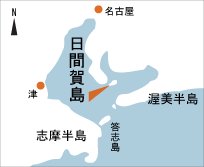日本の島再発見_愛知県_日間賀島_地図