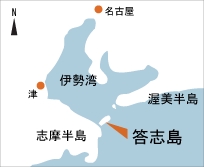 日本の島再発見_三重県_志摩諸島_答志島_地図