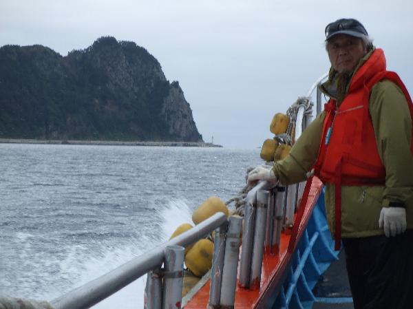 地球の島めぐり_韓国_鬱陵島_揺れるデッキで