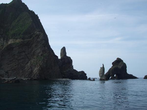地球の島めぐり_韓国_鬱陵島_独島の東島から撮影