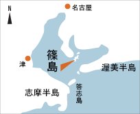 日本の島再発見_愛知県_篠島_地図